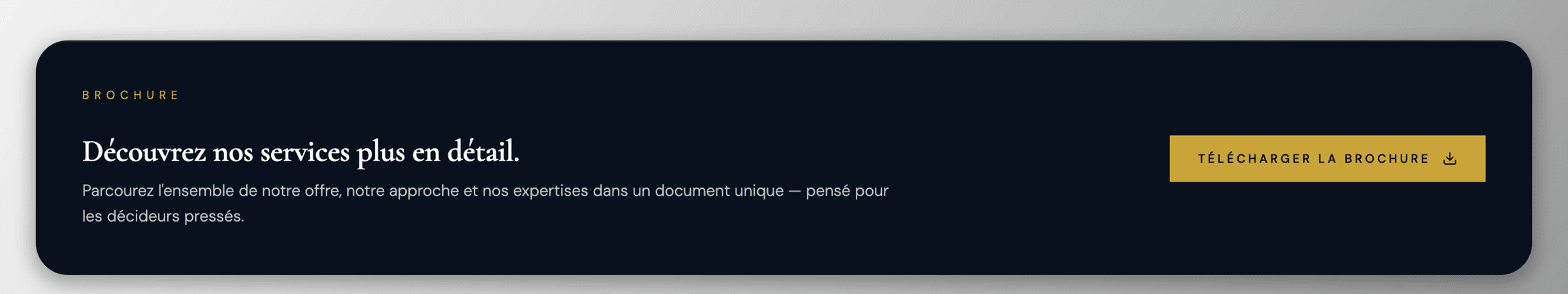 Appel à télécharger la brochure