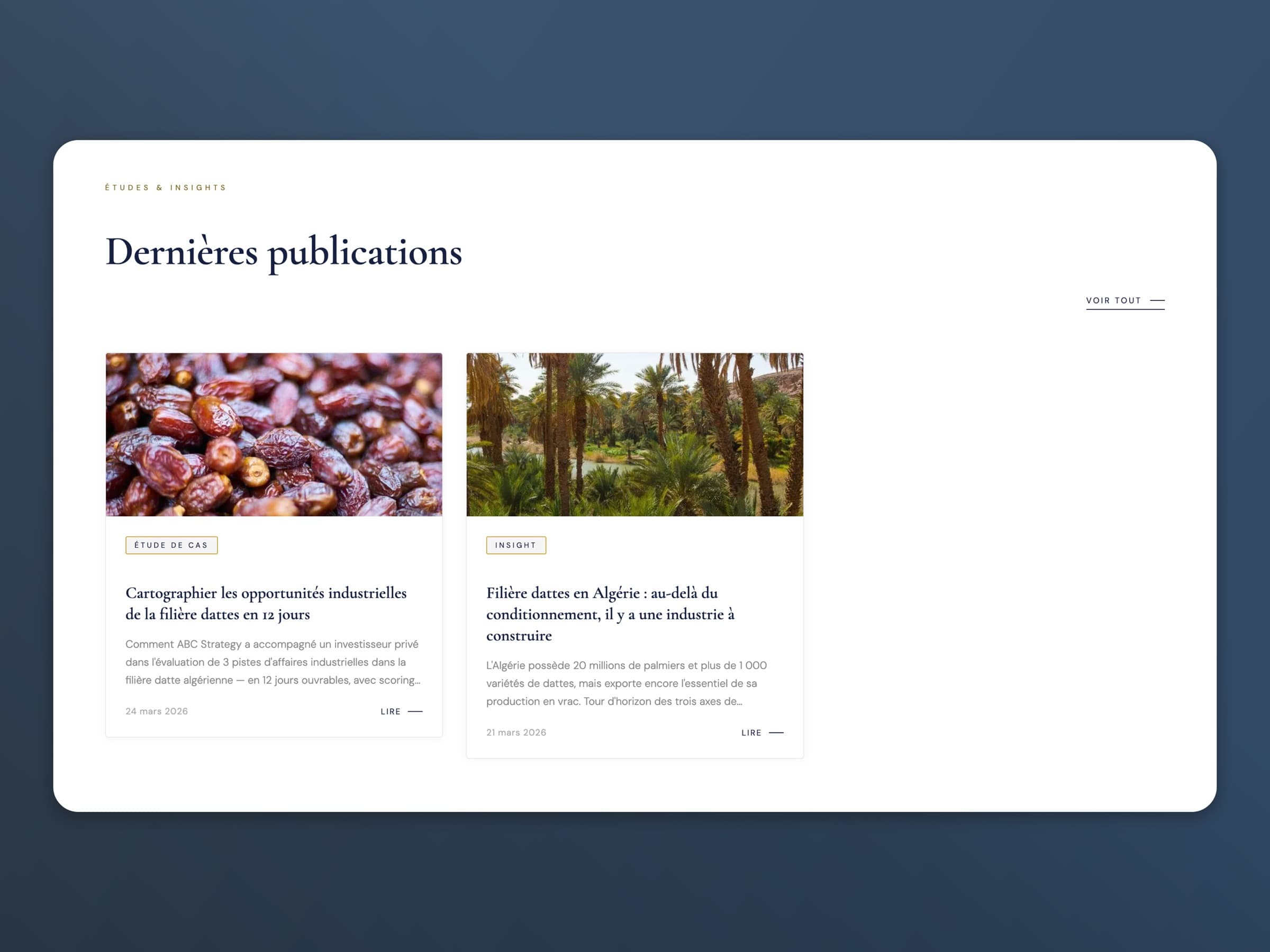 Dernières publications