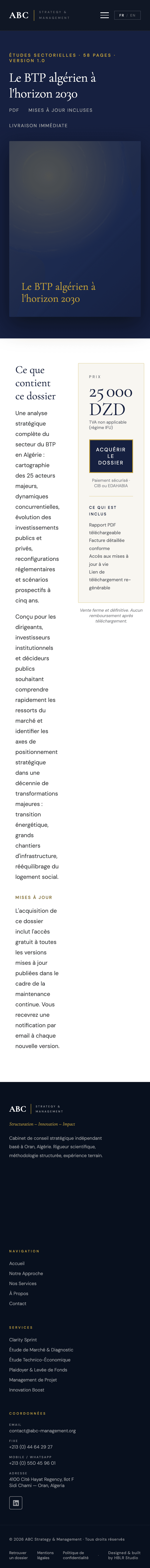 Détail d'un rapport sur mobile