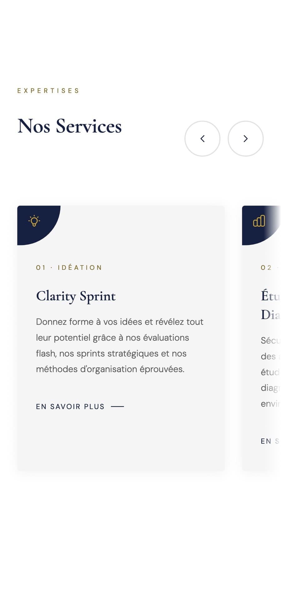 Écran mobile : services