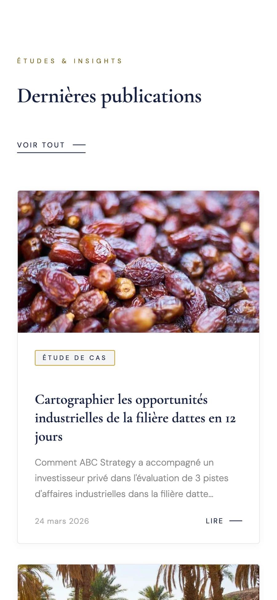 Écran mobile : publications