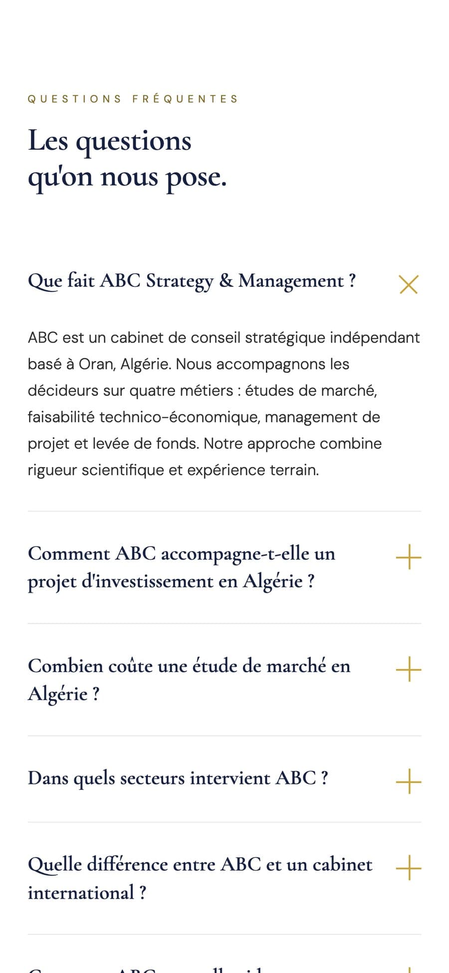 Écran mobile : faq