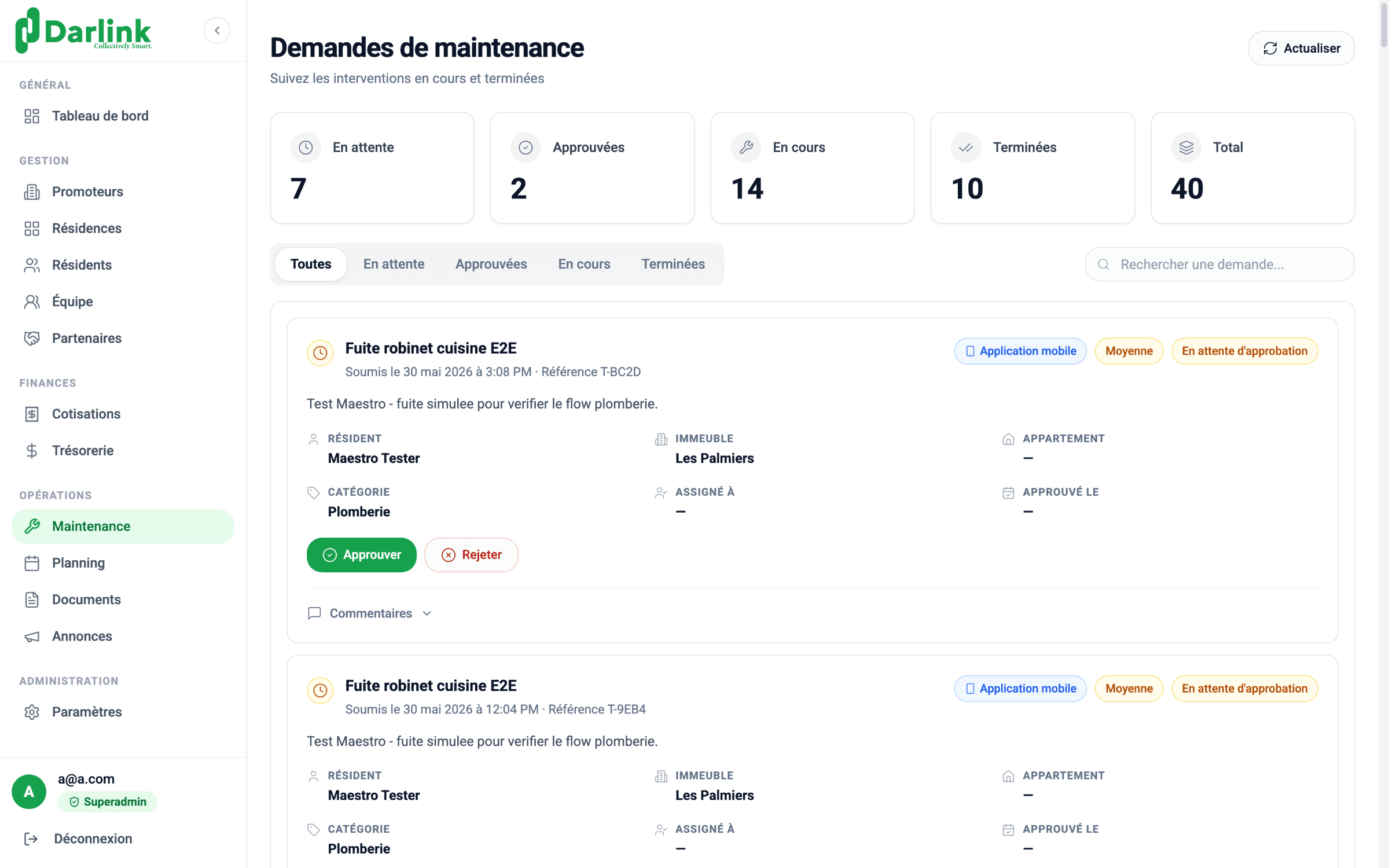 Maintenance