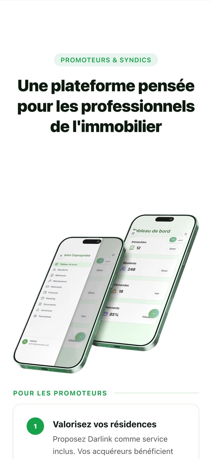 Mobile, promoteurs